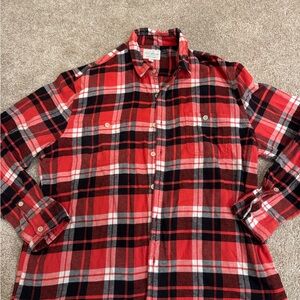 Lucky Brand Red Plaid fleece Men's Shirt